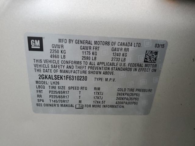 2015 GMC TERRAIN SL - 2GKALSEK1F6310230