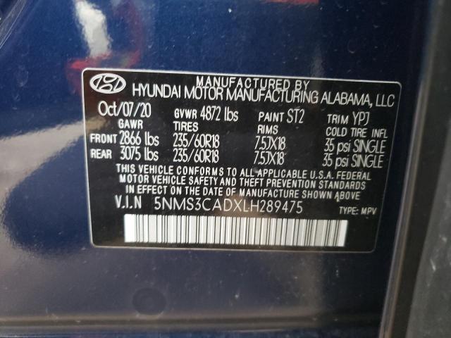 2020 HYUNDAI SANTA FE S - 5NMS3CADXLH289475