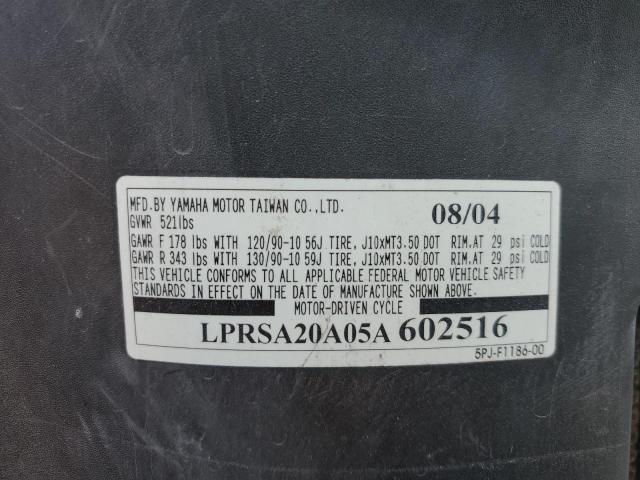 2005 YAMAHA YW50 AP ZU LPRSA20A05A602516