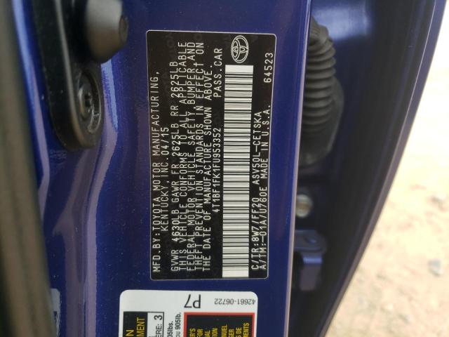 2015 TOYOTA CAMRY LE - 4T1BF1FK1FU953352