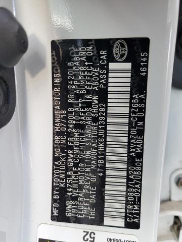 2018 TOYOTA CAMRY L - 4T1B11HK6JU139282