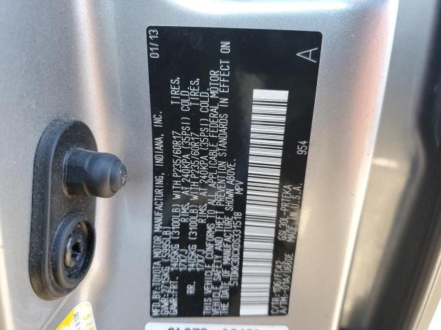 VIN 5TDKK3DCXDS331518 2013 Toyota Sienna, LE no.13