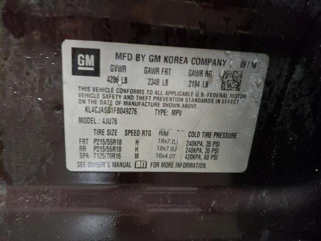 2015 BUICK ENCORE - KL4CJASB1FB049276