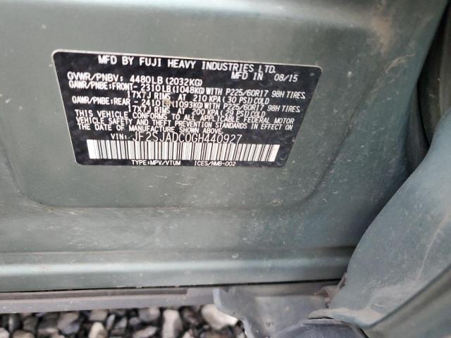 2016 SUBARU FORESTER 2 - JF2SJADC0GH440927