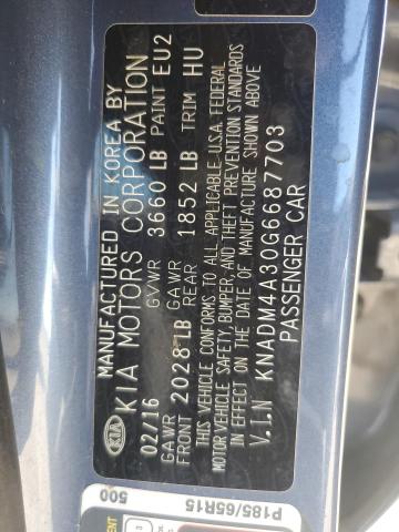 2016 KIA RIO LX - KNADM4A30G6687703