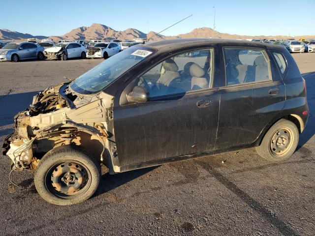 CHEVROLET AVEO BASE 2006 black  gas KL1TD666X6B536619 photo #1