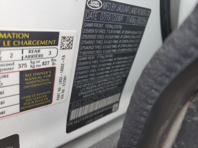 2020 LAND ROVER RANGE ROVE - SALGS2RU3LA572391