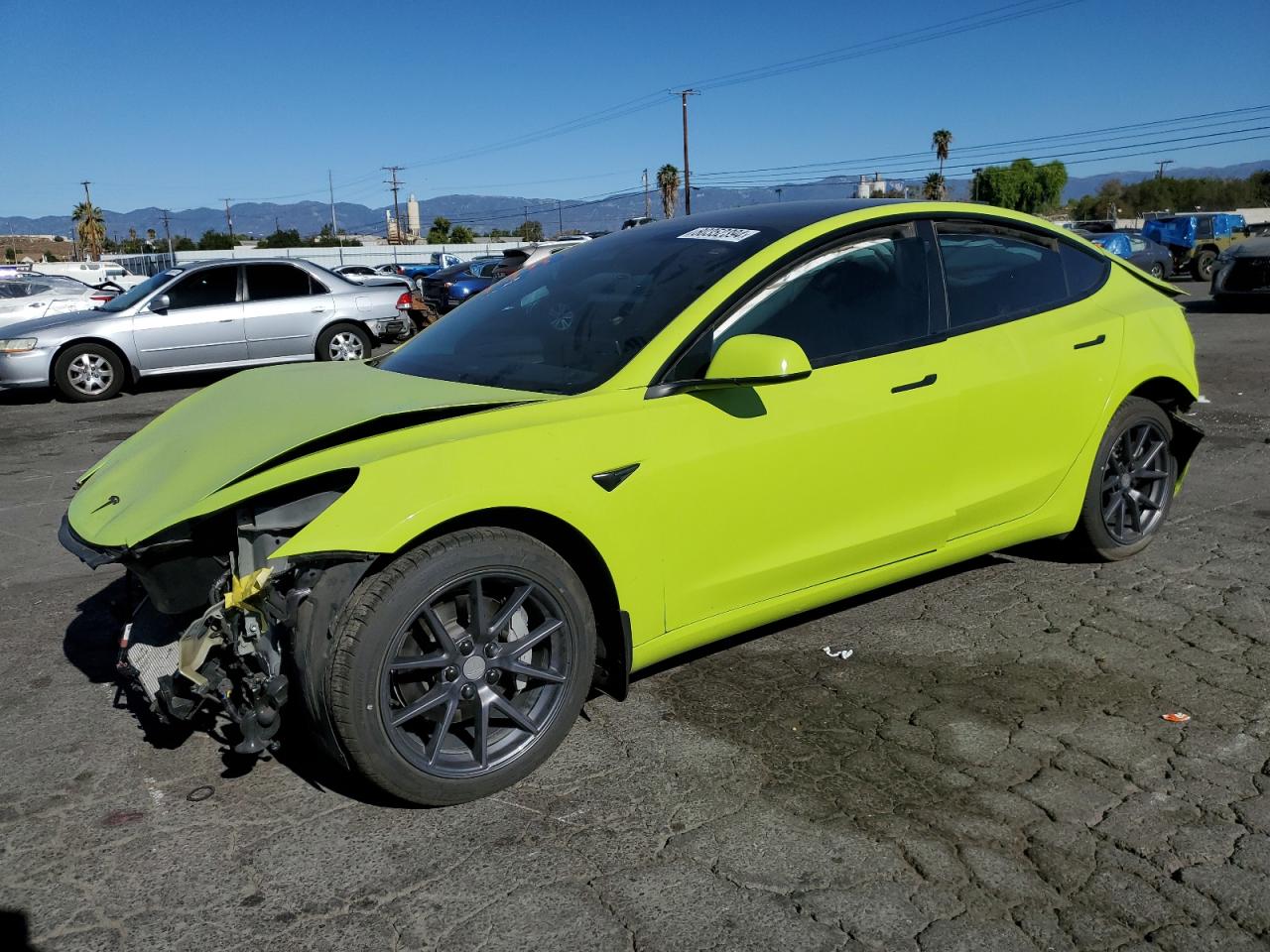 Lot #3026985795 2022 TESLA MODEL 3