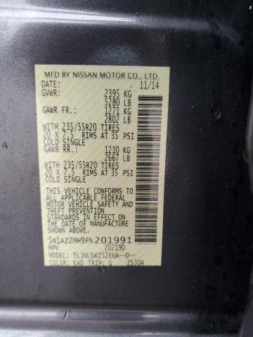 2015 NISSAN MURANO S - 5N1AZ2MH9FN201991