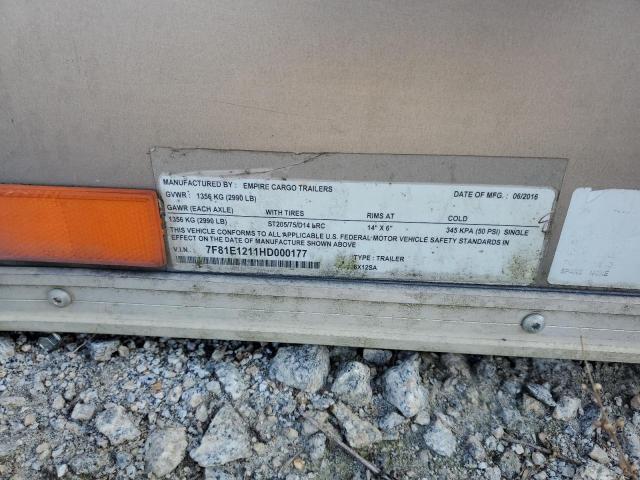 2017 EMPIRE CARGO CARGO TRAILER 7Z12 #3294301891