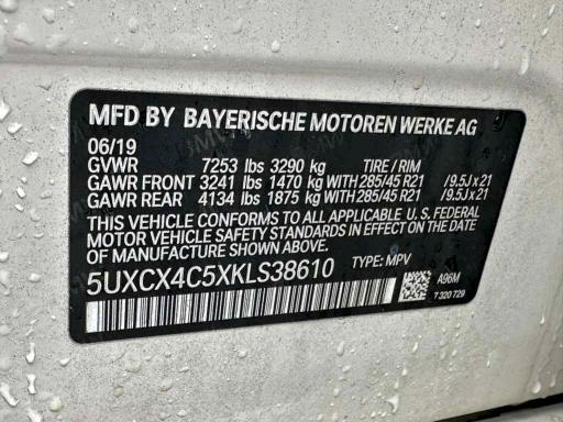 2019 BMW X7 XDRIVE5 #3296695708