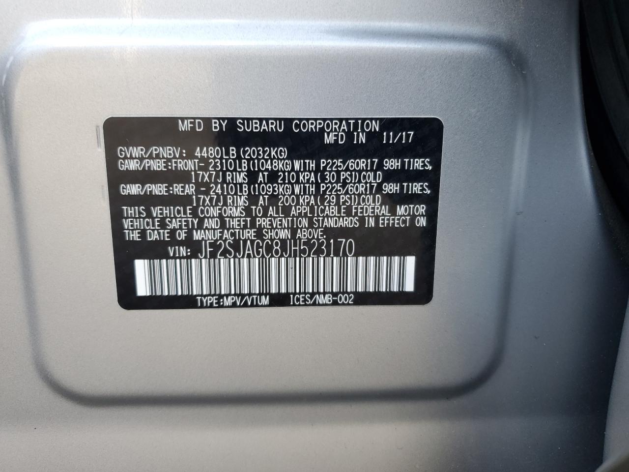 SUBARU FORESTER 2.5I PREMIUM