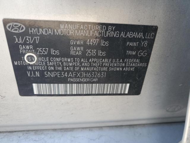 2018 HYUNDAI SONATA SPO - 5NPE34AFXJH632631