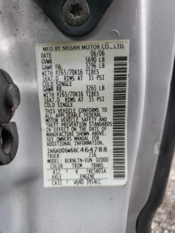 2006 NISSAN FRONTIER K #3294535636