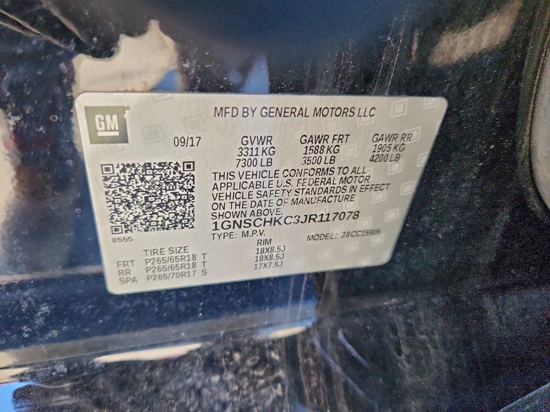 2018 CHEVROLET SUBURBAN C1500 LT #3305293309