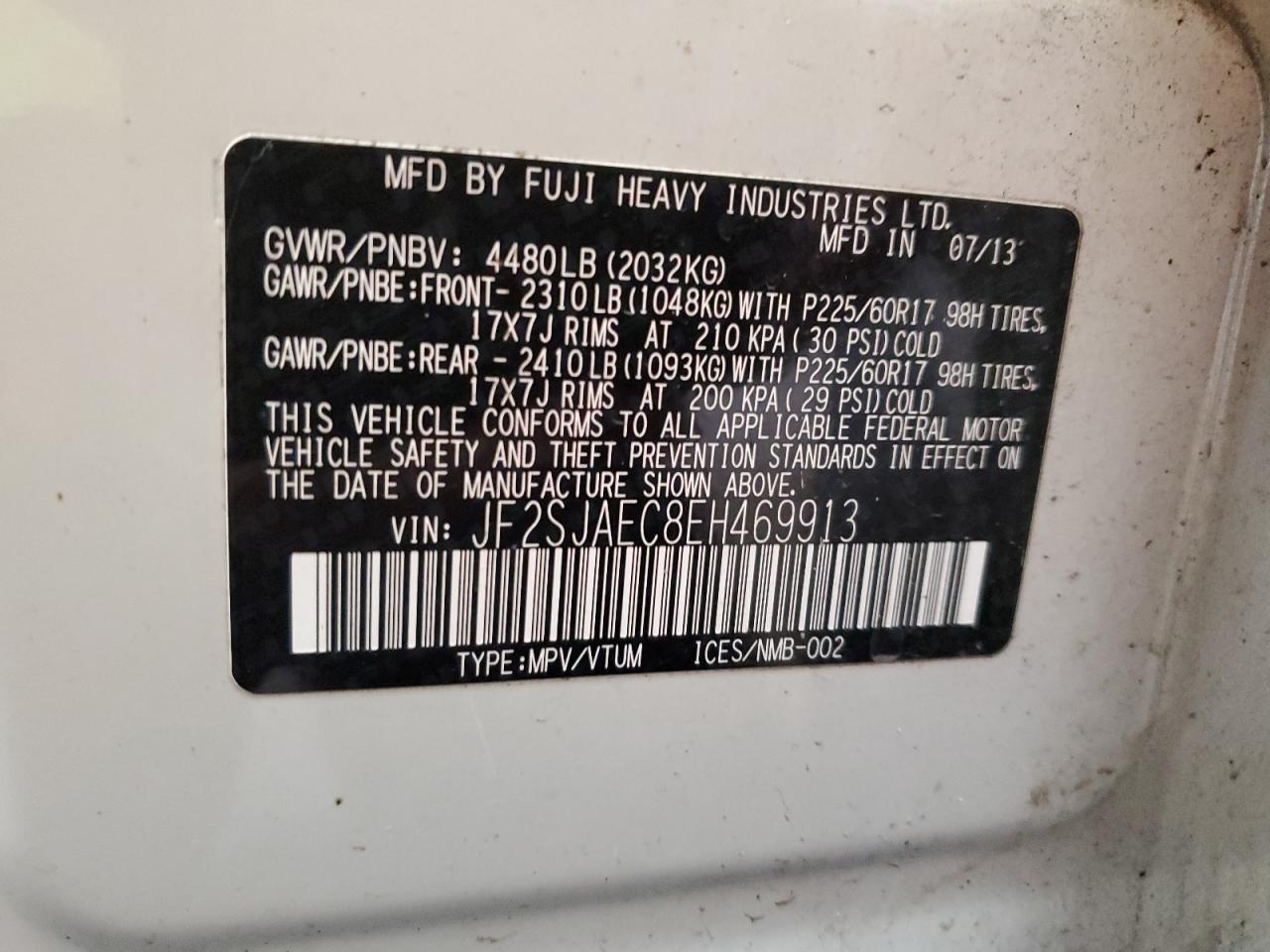 SUBARU FORESTER 2.5I PREMIUM