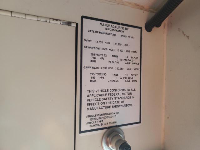 2013 IC CORPORATION CE SERIES SCHOOL #3293472442