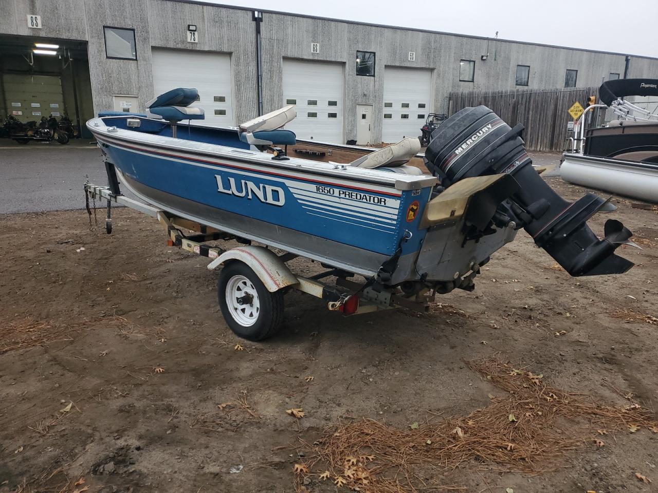 Lot #3294297890 1988 LUND BOAT W/TRL