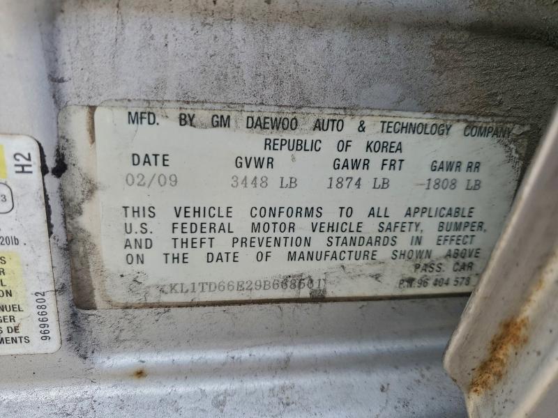 2009 CHEVROLET AVEO LS #3301933461