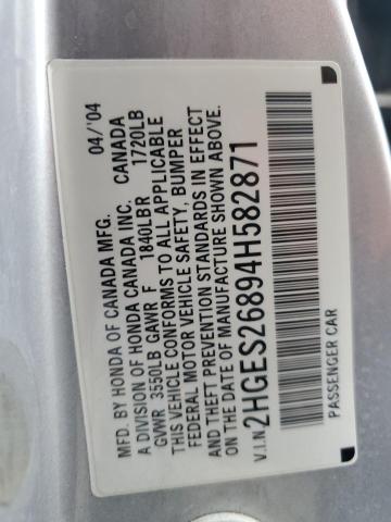 2004 HONDA CIVIC EX #3296966839