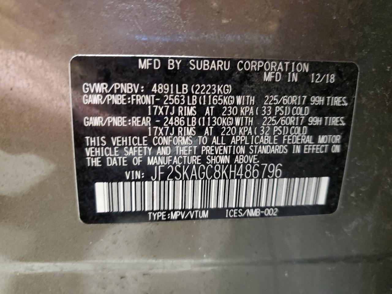 SUBARU FORESTER PREMIUM