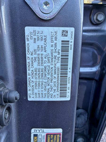 2022 HONDA CR-V EX #3301604633