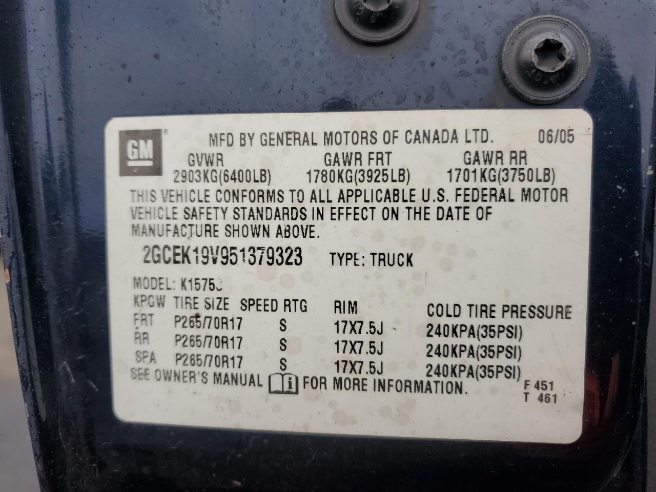 Lot #3312423644 2005 CHEVROLET SILVERADO