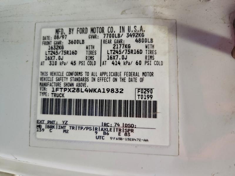 1998 FORD F250 #3308581499