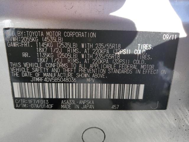 2011 TOYOTA RAV4 SPORT - JTMRF4DV5B5048036