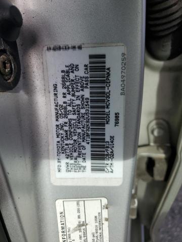 2002 TOYOTA CAMRY LE #3292413277