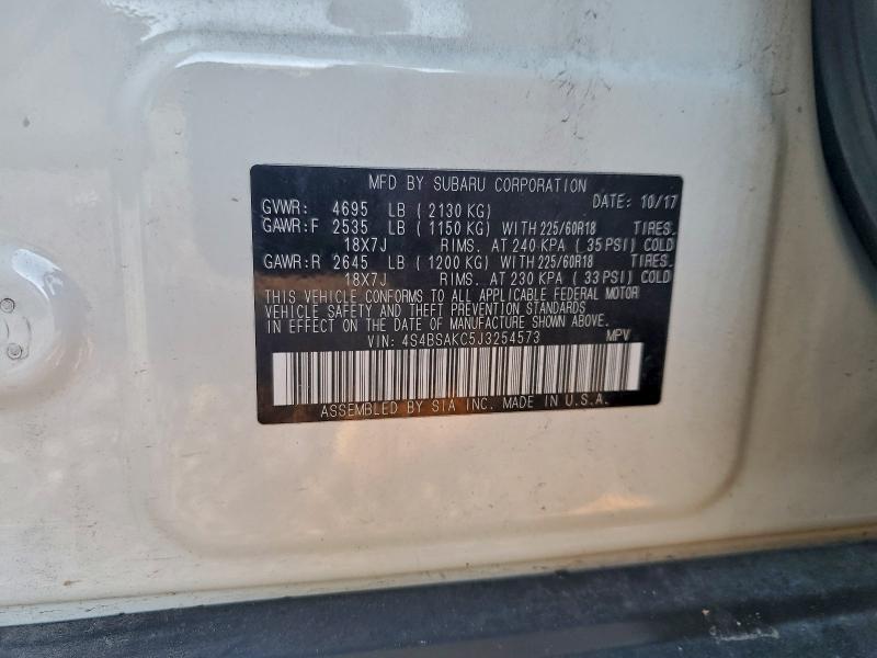 2018 SUBARU OUTBACK 2. #3303725452