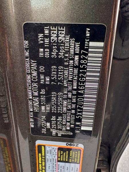 2014 HYUNDAI SANTA FE S #3298207026