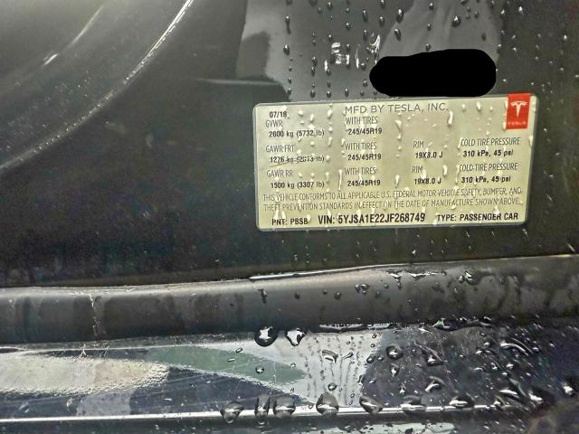 2018 TESLA MODEL S #3296881855