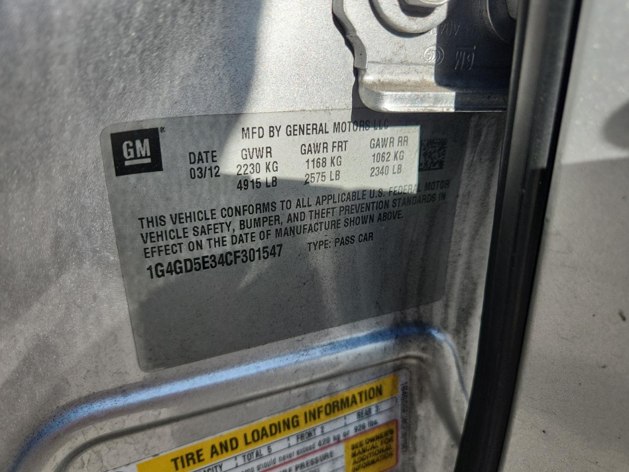 BUICK LACROSSE PREMIUM