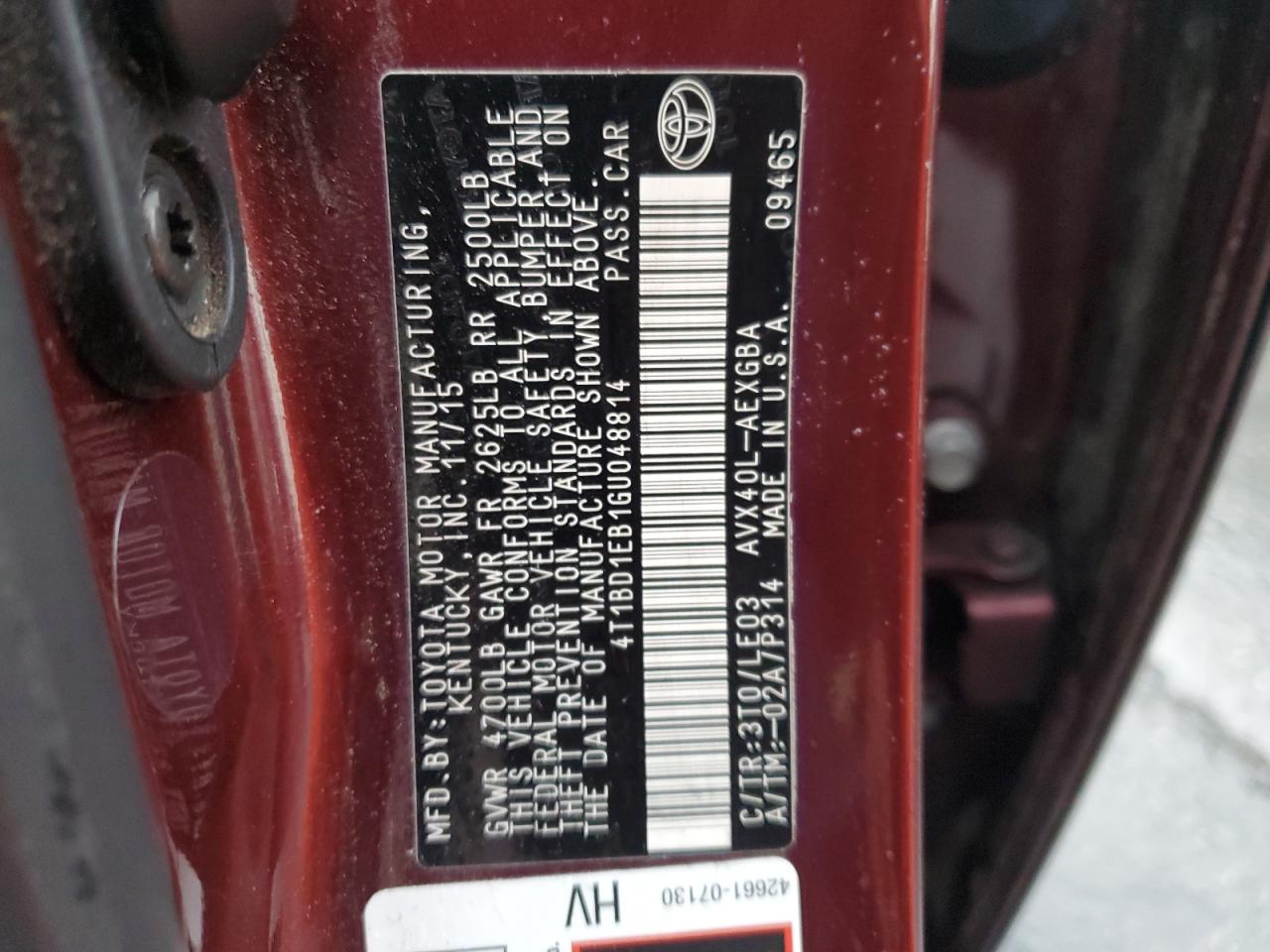 TOYOTA AVALON HYBRID