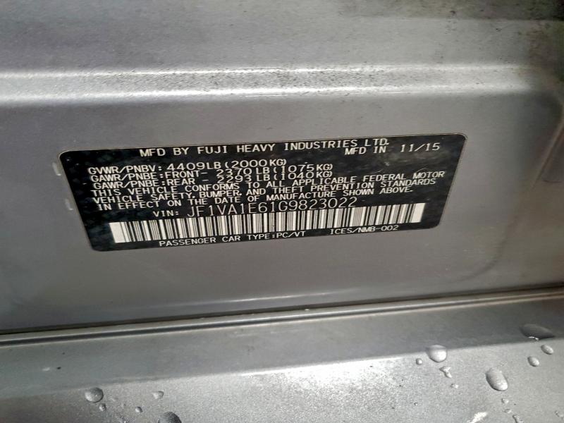 2016 SUBARU WRX PREMIU #3301962611