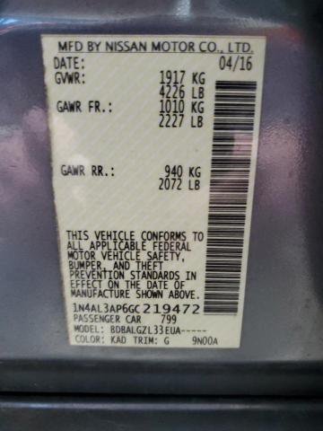 2016 NISSAN ALTIMA 2.5 #3283796437