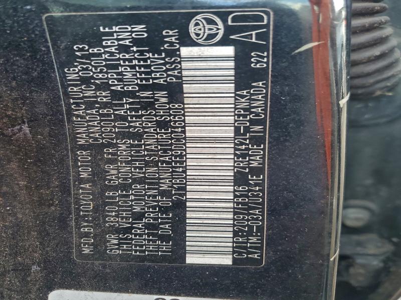 2013 TOYOTA COROLLA BA #3302766344