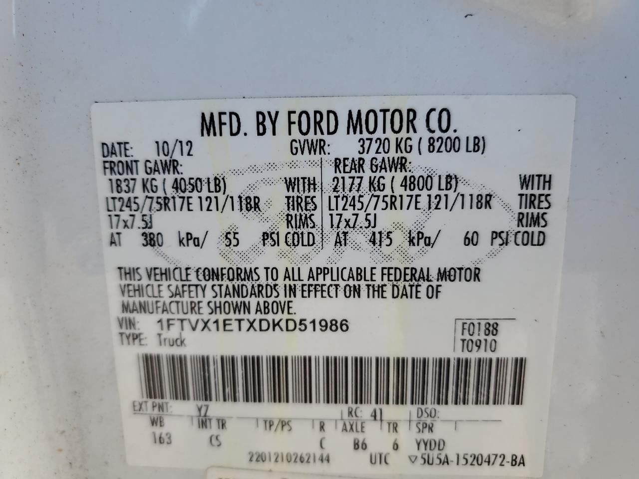 FORD F-150 SUPER CAB