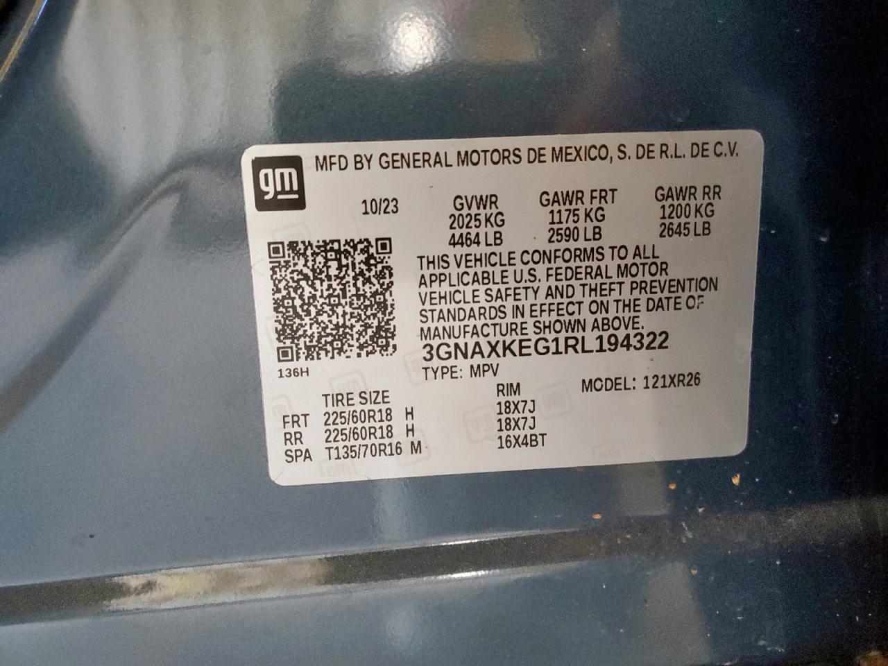 CHEVROLET EQUINOX LT