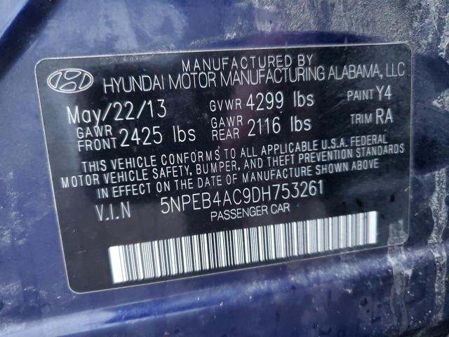 2013 HYUNDAI SONATA GLS - 5NPEB4AC9DH753261