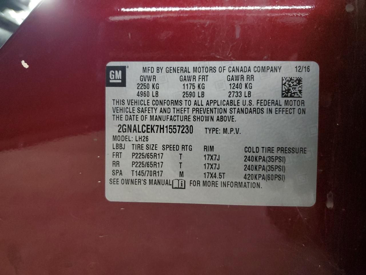 CHEVROLET EQUINOX LT