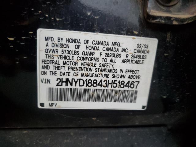 2003 ACURA MDX TOURIN #3302700035