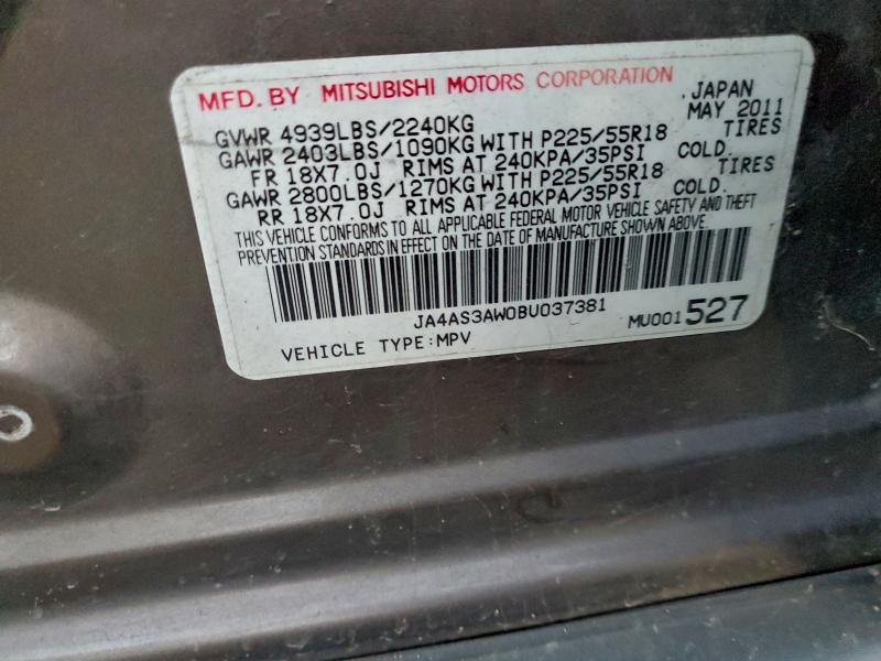 2011 MITSUBISHI OUTLANDER #3310572047