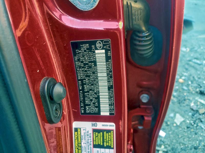 2014 TOYOTA COROLLA L #3297975842