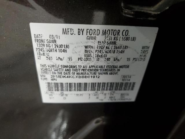 2011 FORD EDGE LIMIT - 2FMDK4KCXBBB01912