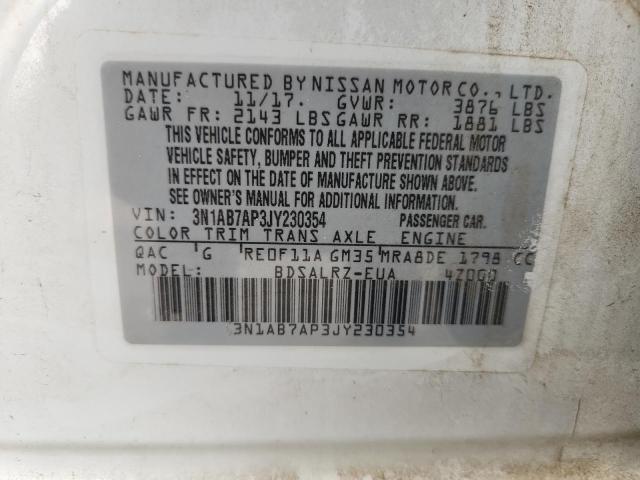 2018 NISSAN SENTRA S #3310533059