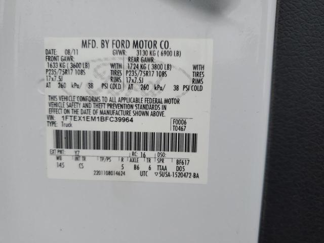 2011 FORD F150 SUPER #3282268862