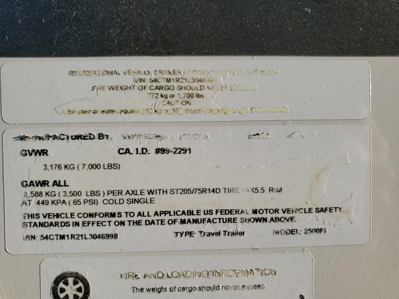 Lot #3292420612 2020 WINNEBAGO MINNIE