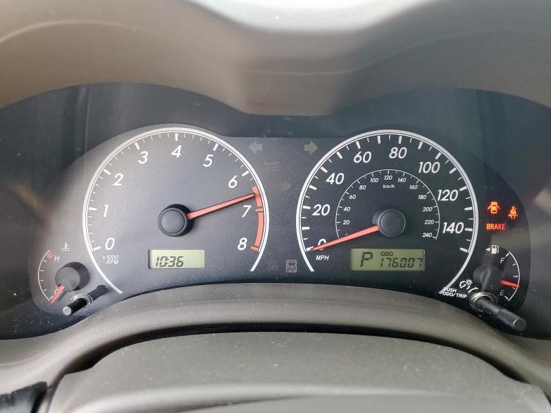 2009 TOYOTA COROLLA BA #3305749803